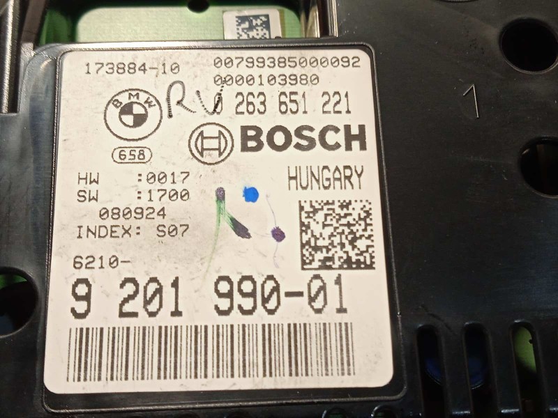 Recambio de cuadro instrumentos para bmw serie 7 (f01/f02) 740i referencia OEM IAM 62109201990  0263651221