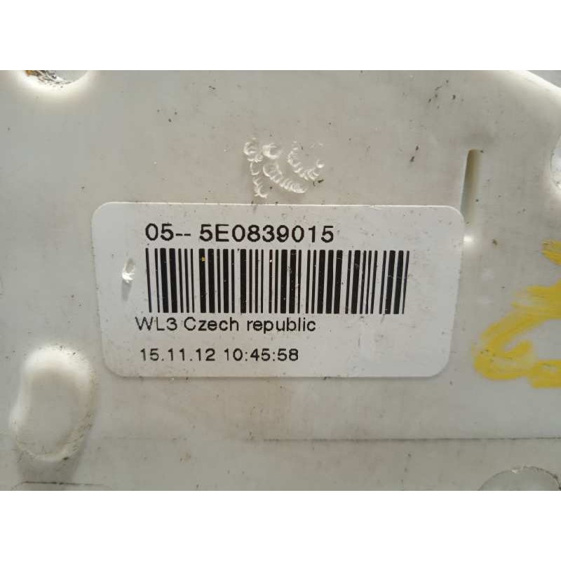 Recambio de cerradura puerta trasera izquierda para seat toledo (kg3) reference referencia OEM IAM 5E0839015  