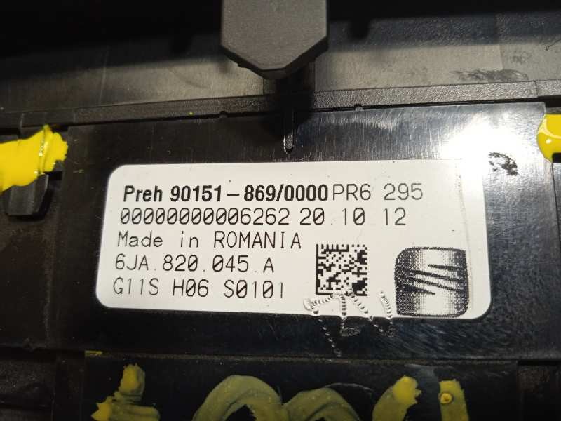 Recambio de mando calefaccion / aire acondicionado para seat toledo (kg3) reference referencia OEM IAM 6JA820045A  6JA820045A9B9