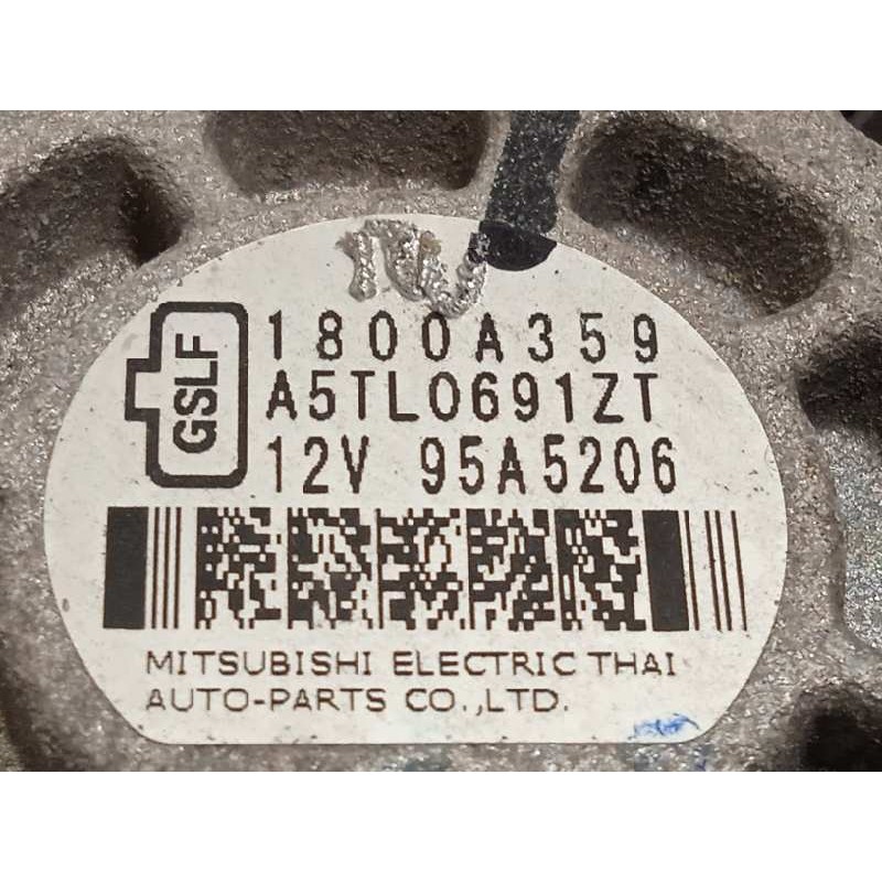Recambio de alternador para mitsubishi space star (a00) motion referencia OEM IAM 1800A359  A5TL0691ZT
