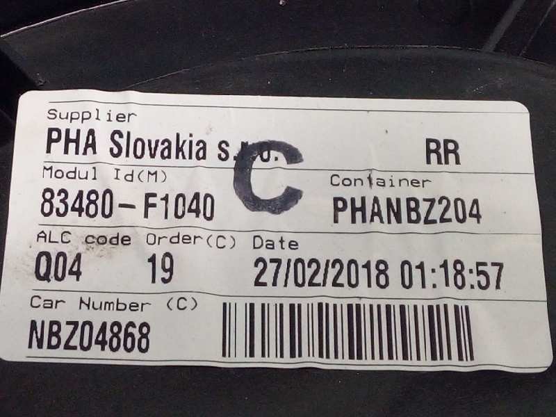 Recambio de elevalunas trasero derecho para kia sportage basic 2wd referencia OEM IAM 83480F1040  83460F1000