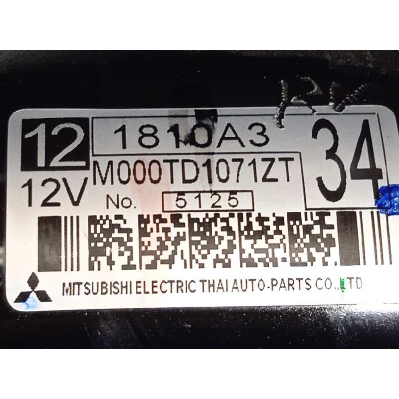 Recambio de motor arranque para mitsubishi space star (a00) motion referencia OEM IAM 1810A334  M000TD1071ZT