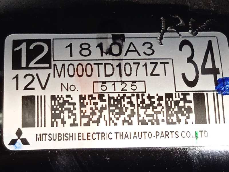 Recambio de motor arranque para mitsubishi space star (a00) motion referencia OEM IAM 1810A334  M000TD1071ZT