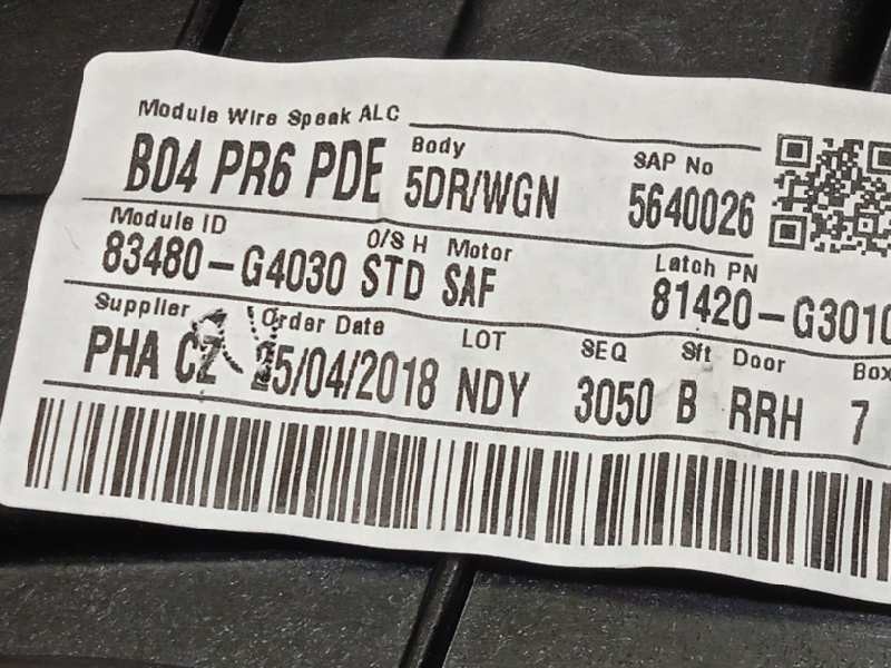 Recambio de elevalunas trasero derecho para hyundai i30 cw (pd) trend referencia OEM IAM 83480G4030 83481G 4000 83460G4010