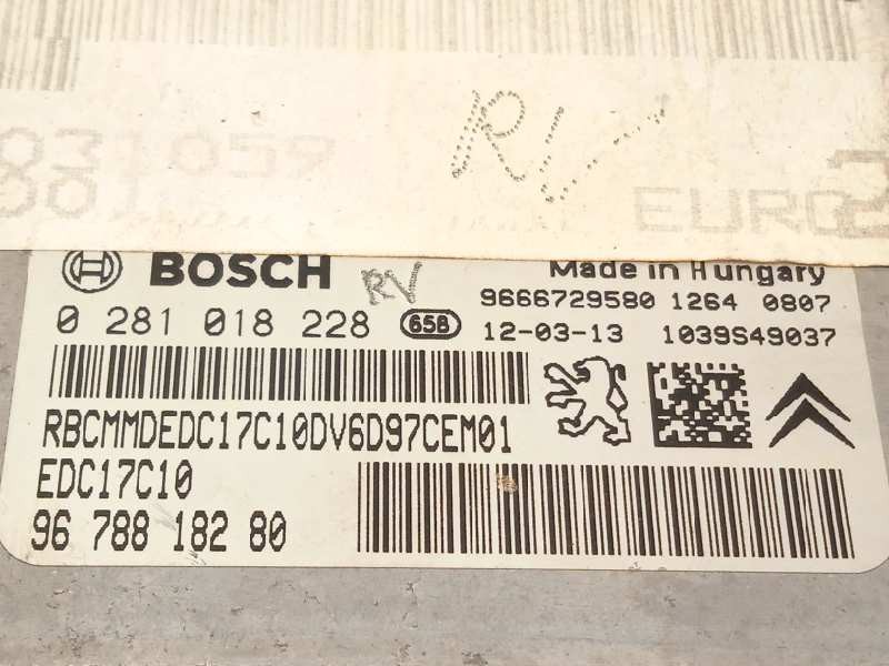 Recambio de centralita motor uce para peugeot 208 allure referencia OEM IAM 9666729580 0281018228 9678818280