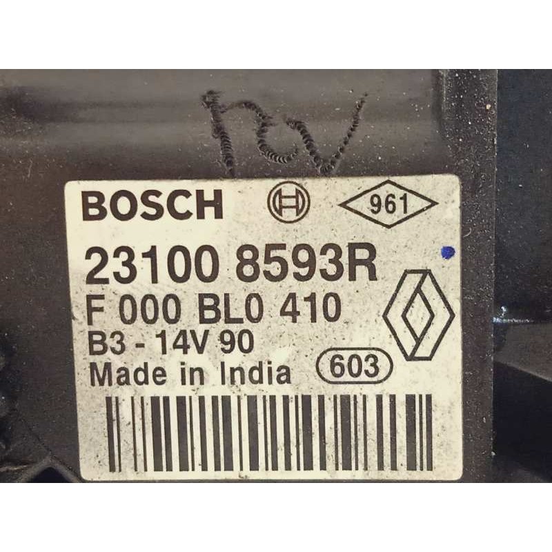 Recambio de alternador para renault clio iv grandtour dynamique referencia OEM IAM 231008593R  F000BL0410