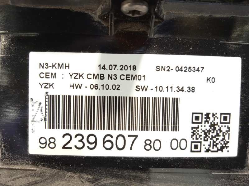 Recambio de cuadro instrumentos para peugeot expert combi 1.6 blue-hdi fap referencia OEM IAM 9823960780  