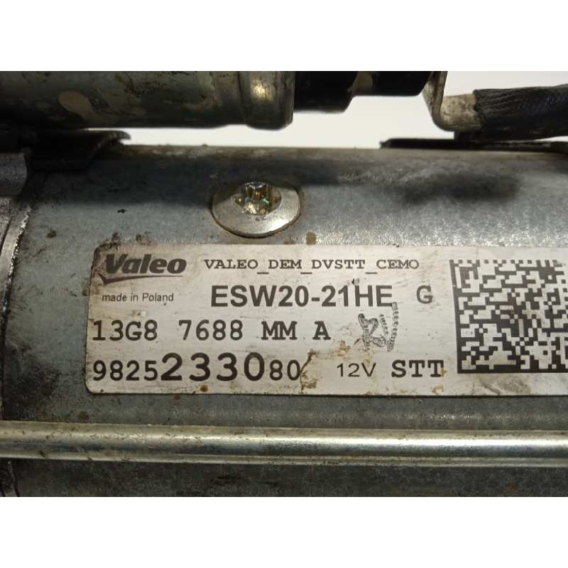 Recambio de motor arranque para peugeot expert combi 1.6 blue-hdi fap referencia OEM IAM 9825233080  ESW2021HE