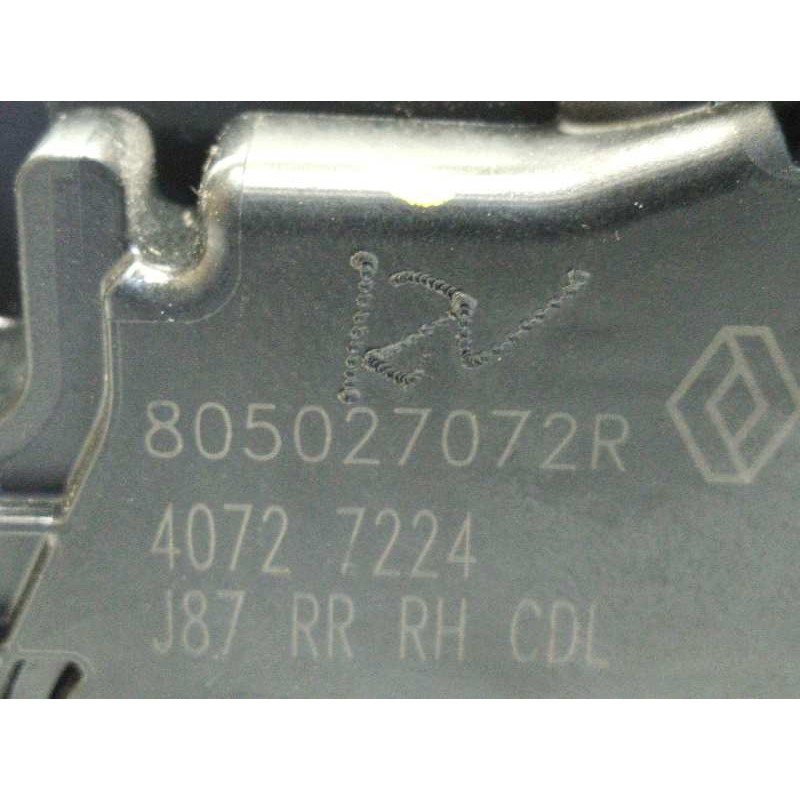 Recambio de cerradura puerta trasera derecha para renault captur 1.2 tce energy referencia OEM IAM 805027072R  