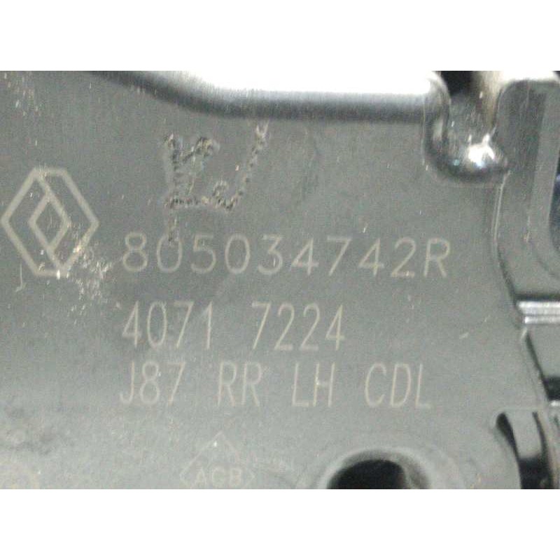 Recambio de cerradura puerta trasera izquierda para renault captur 1.2 tce energy referencia OEM IAM 805034742R  