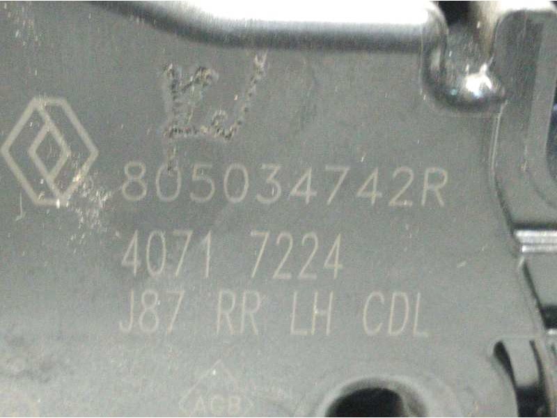 Recambio de cerradura puerta trasera izquierda para renault captur 1.2 tce energy referencia OEM IAM 805034742R  