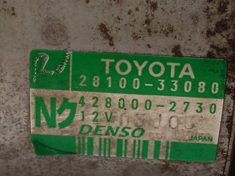 Recambio de motor arranque para toyota auris luna+ referencia OEM IAM 2810033080  4280002730