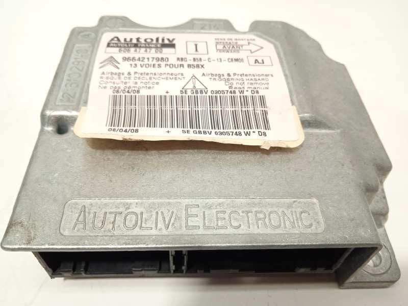 Recambio de centralita airbag para citroën c4 grand picasso 1.6 16v hdi fap referencia OEM IAM 9664217980 606474700 6546A8