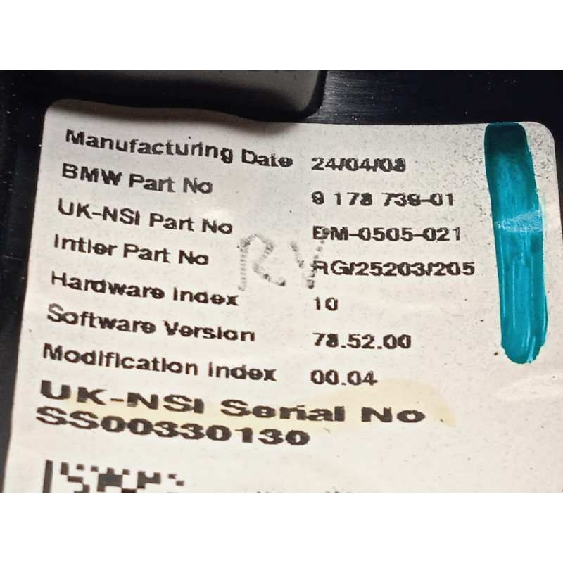 Recambio de cuadro instrumentos para bmw mini (r56) one referencia OEM IAM 9178739  62109325809