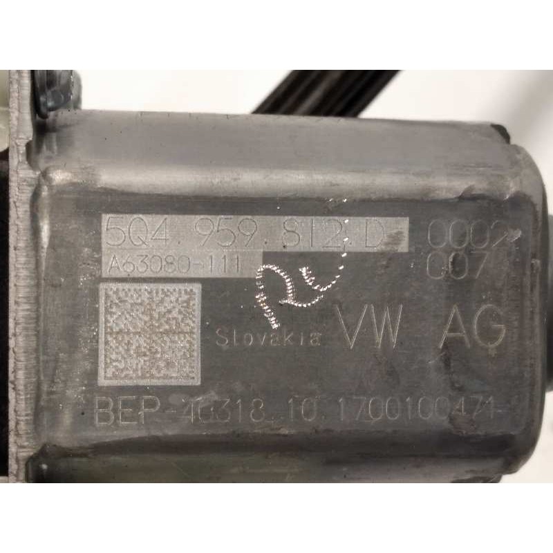 Recambio de elevalunas trasero derecho para volkswagen golf vii lim. (bq1) advance referencia OEM IAM 5G4839462C  5Q4959812D
