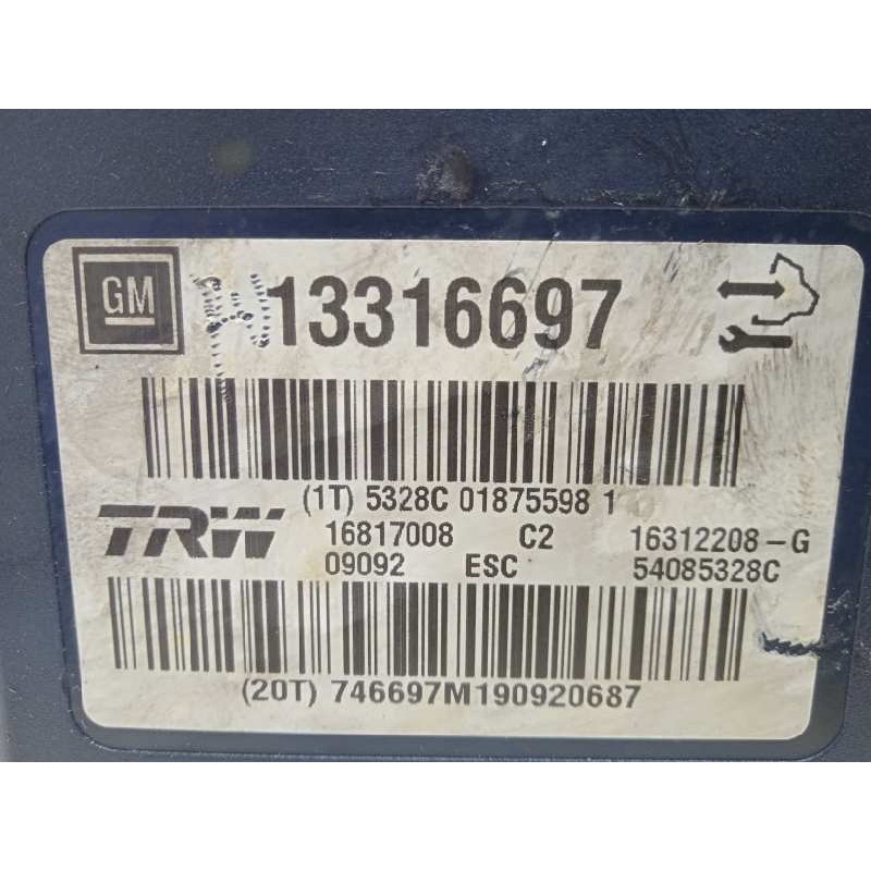 Recambio de abs para opel insignia berlina cosmo referencia OEM IAM 13316697 16312208G 16817008