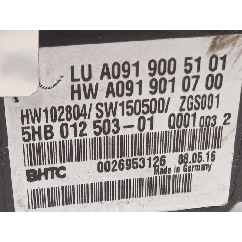 Recambio de mando climatizador para infiniti q30 1.6 premium referencia OEM IAM A0919005101  5HB012503