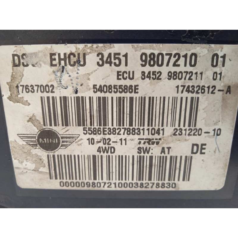 Recambio de abs para bmw mini countryman (r60) cooper s all4 referencia OEM IAM 34519807210 54085586E 17637002