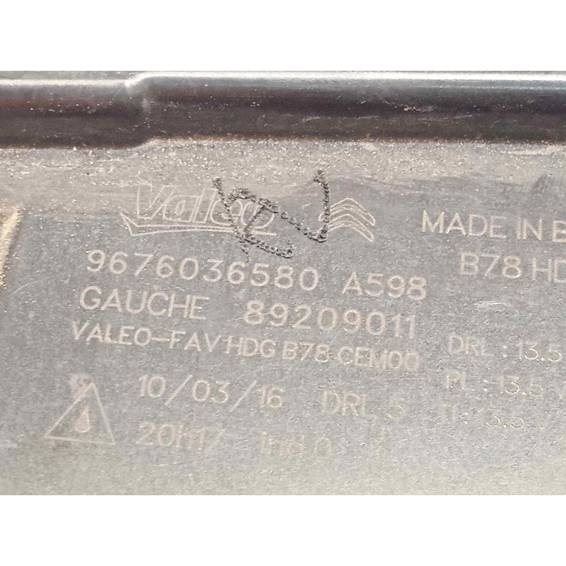 Recambio de piloto delantero izquierdo para citroën c4 picasso feel edition referencia OEM IAM 9676036580  