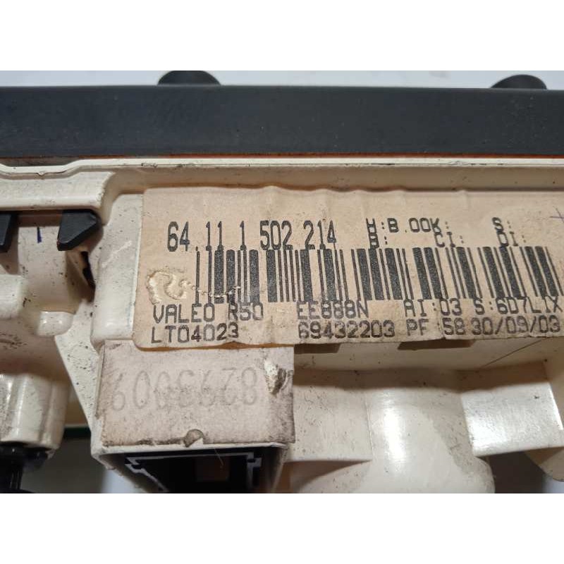 Recambio de mando calefaccion / aire acondicionado para mini mini (r50,r53) cooper referencia OEM IAM 64111502214  