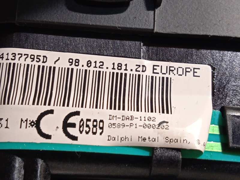 Recambio de kit airbag para citroën c4 cactus shine referencia OEM IAM 16351278BV  98012181ZD