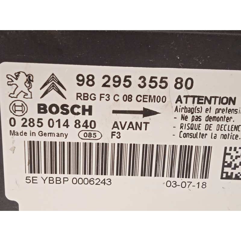 Recambio de kit airbag para citroën c4 cactus shine referencia OEM IAM 16351278BV  98012181ZD