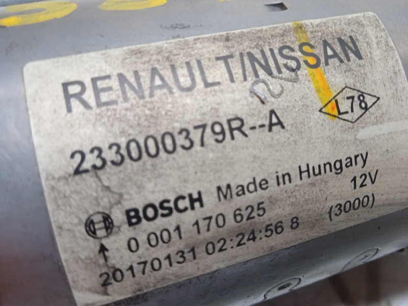 Recambio de motor arranque para nissan qashqai (j11) 1.5 turbodiesel cat referencia OEM IAM 233000379R  0001170625