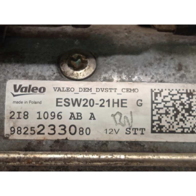 Recambio de motor arranque para citroën c4 cactus shine referencia OEM IAM 9825233080  ESW2021HE