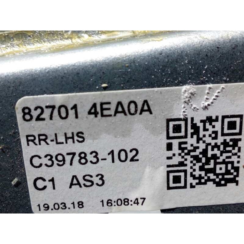 Recambio de elevalunas trasero izquierdo para renault kadjar limited referencia OEM IAM 827014EA0A  