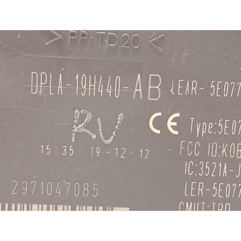 Recambio de modulo electronico para jaguar xf 2.2 diesel cat referencia OEM IAM DPLA19H440AB  C2Z25236
