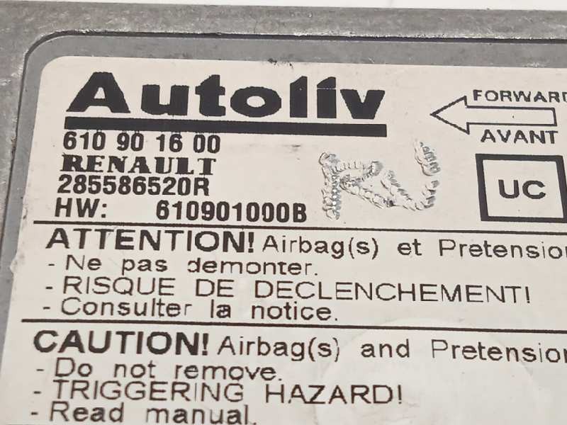 Recambio de centralita airbag para renault laguna grandtour iii authentique referencia OEM IAM 285586520R  610901600