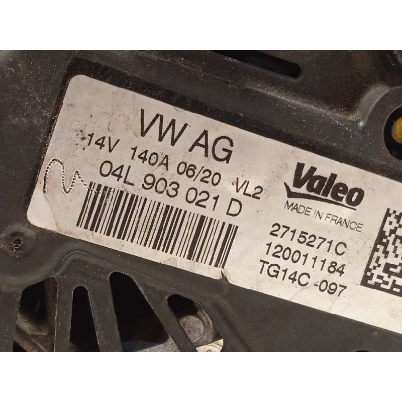 Recambio de alternador para volkswagen tiguan allspace(bw2) 2.0 tdi referencia OEM IAM 04L903021D  TG14C097