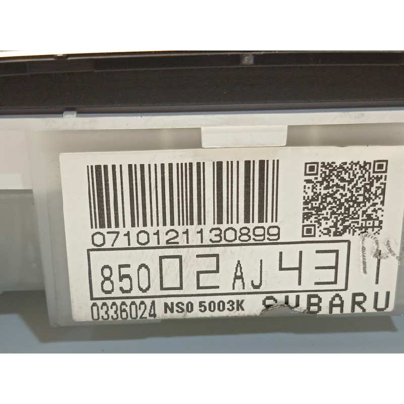 Recambio de cuadro instrumentos para subaru legacy familiar/outback b13 (bp) 2.0 diesel cat referencia OEM IAM 85002AJ43  85021A