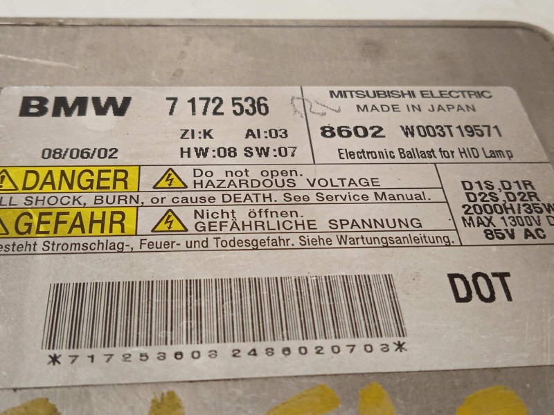 Recambio de centralita faros xenon para bmw serie 7 (f01/f02) 740i referencia OEM IAM 7172536  