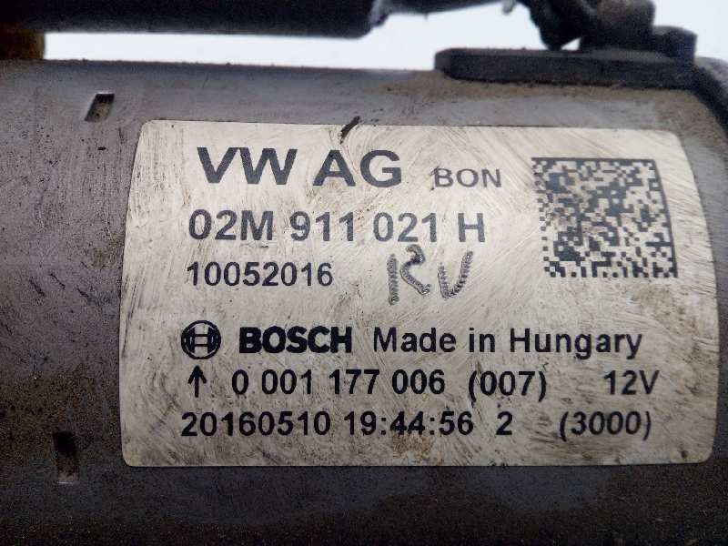 Recambio de motor arranque para seat mii (kf1) 1.0 referencia OEM IAM 02M911021H  0001177006