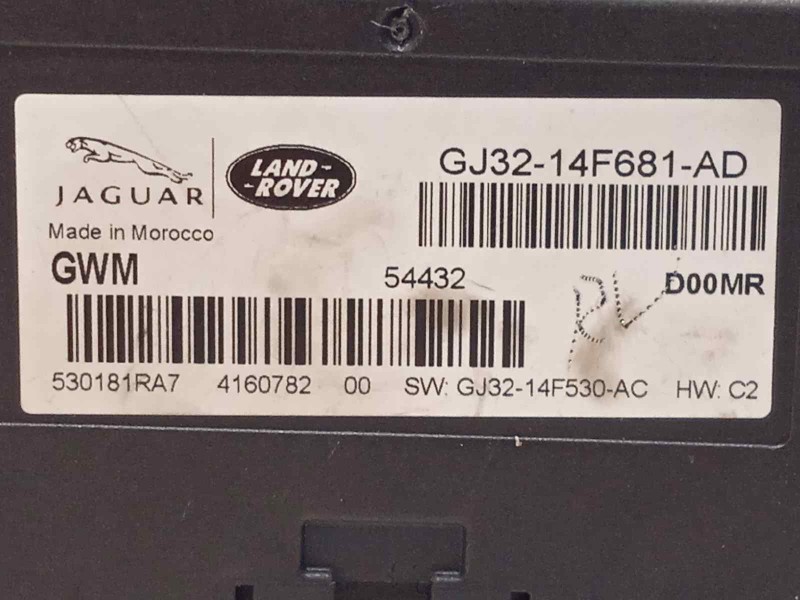 Recambio de modulo electronico para land rover evoque 2.0 td4 cat referencia OEM IAM GJ3214F681AD  LR070838