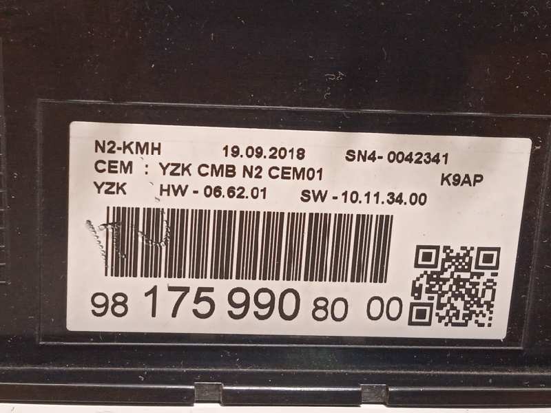 Recambio de cuadro instrumentos para peugeot partner (k9= premiun referencia OEM IAM 9817599080  