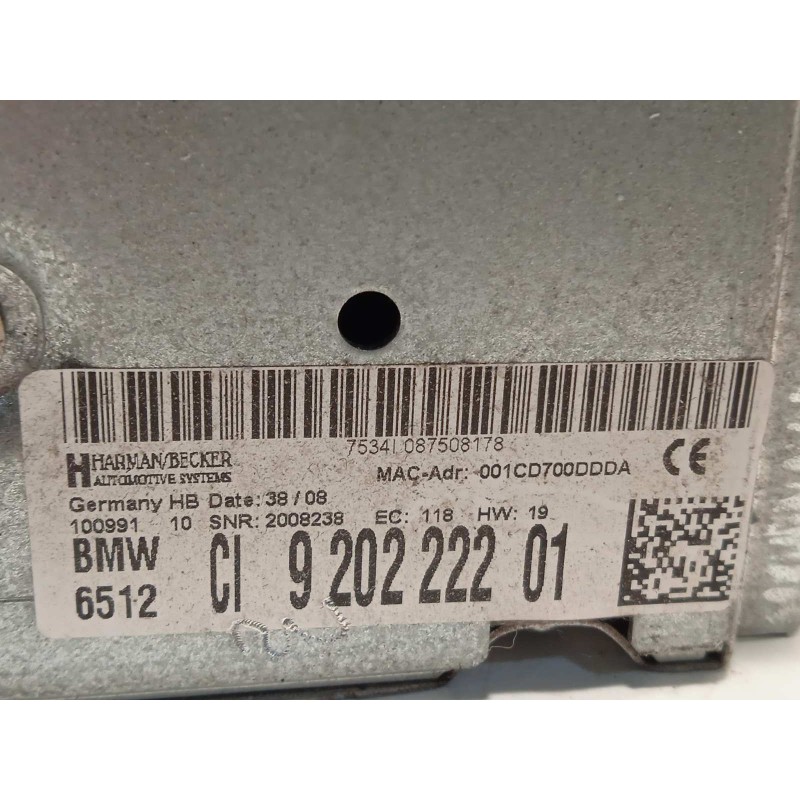 Recambio de sistema navegacion gps para bmw serie 7 (f01/f02) 740i referencia OEM IAM 65129202222  