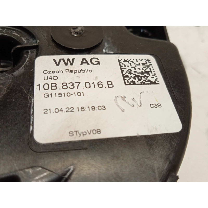 Recambio de cerradura puerta delantera derecha para volkswagen t-cross 1.0 tsi referencia OEM IAM 10B837016B  