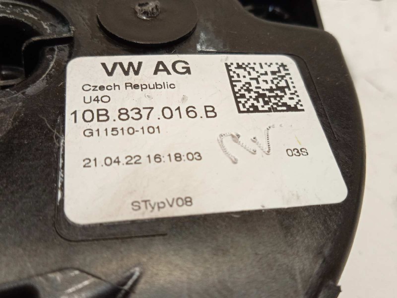 Recambio de cerradura puerta delantera derecha para volkswagen t-cross 1.0 tsi referencia OEM IAM 10B837016B  