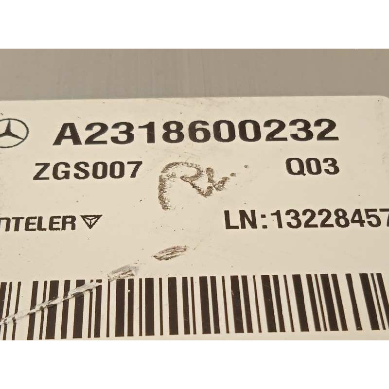 Recambio de barra antivuelco para mercedes-benz clase sl (w231) sl 500 (231.473) referencia OEM IAM A2318600232  