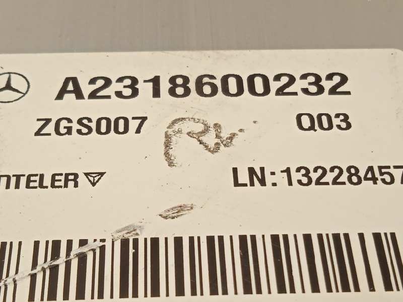 Recambio de barra antivuelco para mercedes-benz clase sl (w231) sl 500 (231.473) referencia OEM IAM A2318600232  