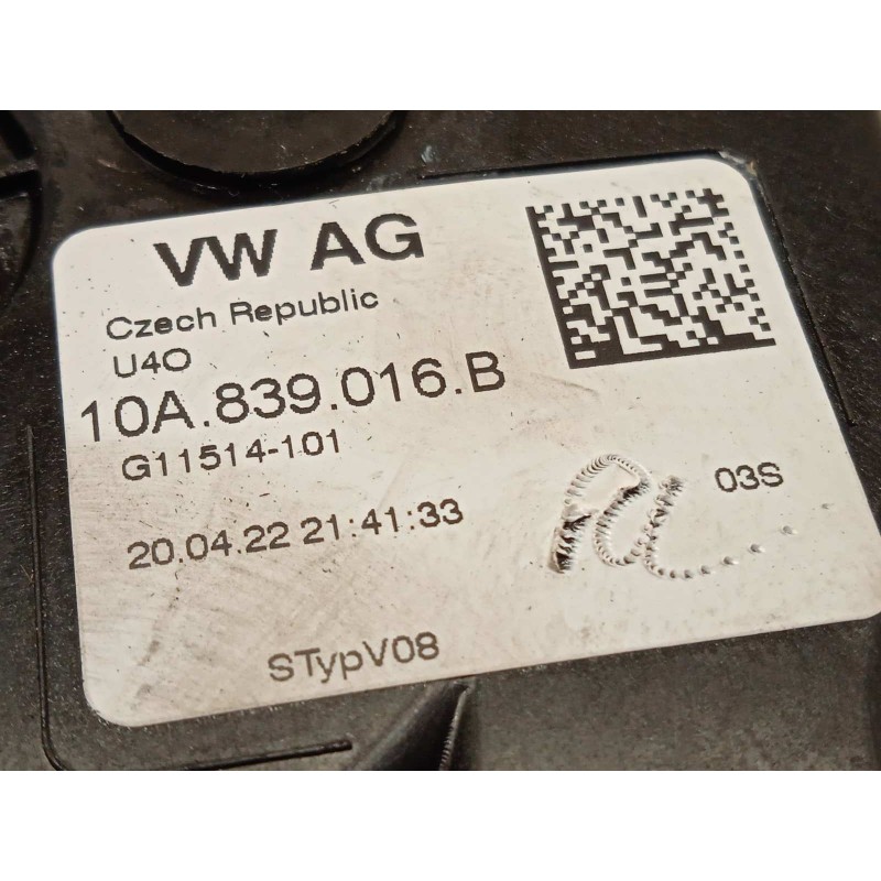 Recambio de cerradura puerta trasera derecha para volkswagen t-cross 1.0 tsi referencia OEM IAM 10A839016B  