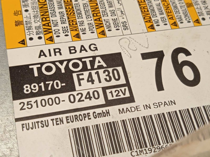 Recambio de kit airbag para toyota c-hr hybrid active referencia OEM IAM 55401F4020C1 45130F4030C1 73960F4011