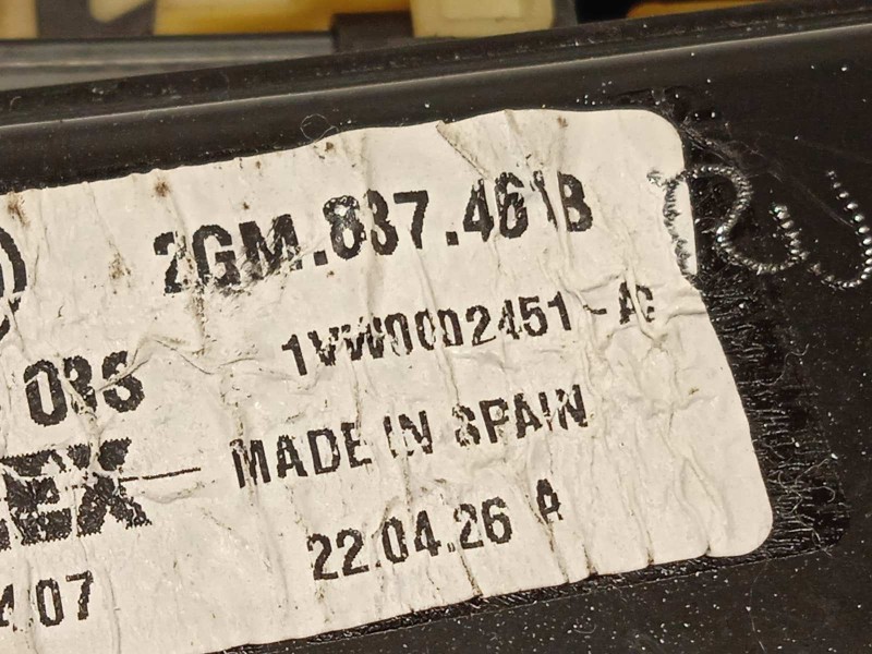 Recambio de elevalunas delantero izquierdo para volkswagen t-cross 1.0 tsi referencia OEM IAM 2GM837461B  