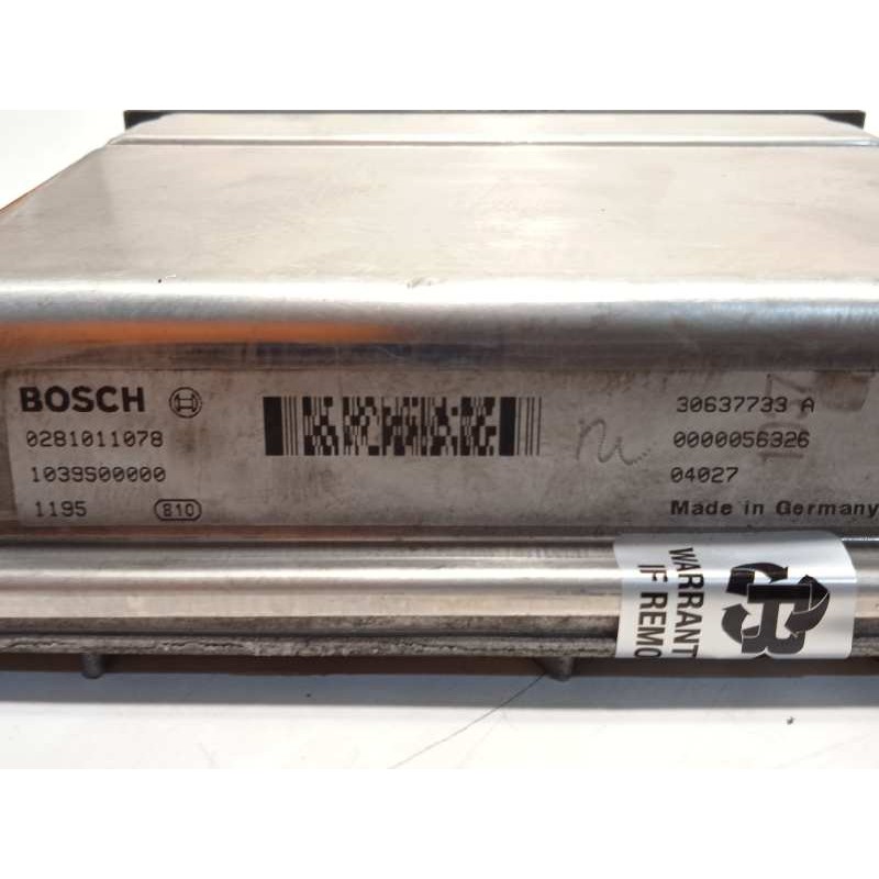 Recambio de centralita motor uce para volvo s60 berlina 2.4 d referencia OEM IAM 30637733  0281011078