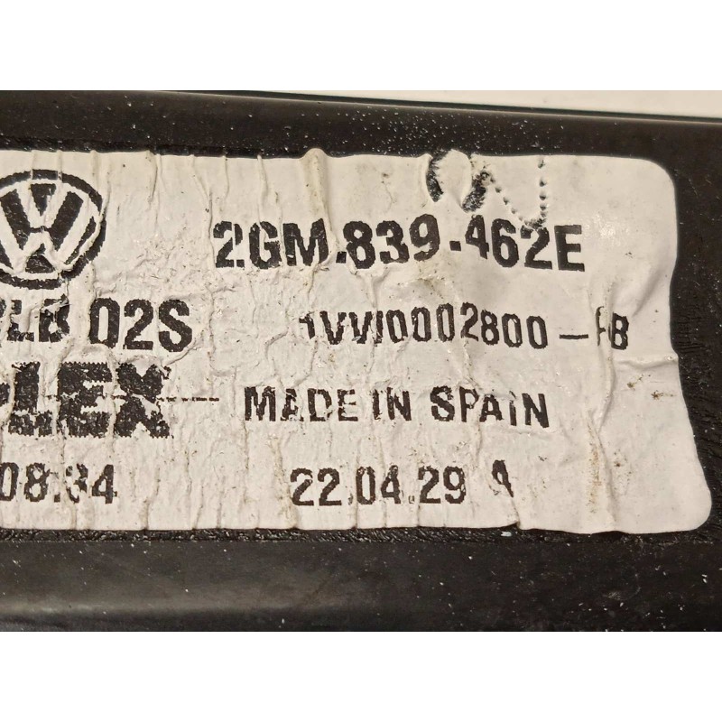 Recambio de elevalunas trasero derecho para volkswagen t-cross 1.0 tsi referencia OEM IAM 2GM839462E  