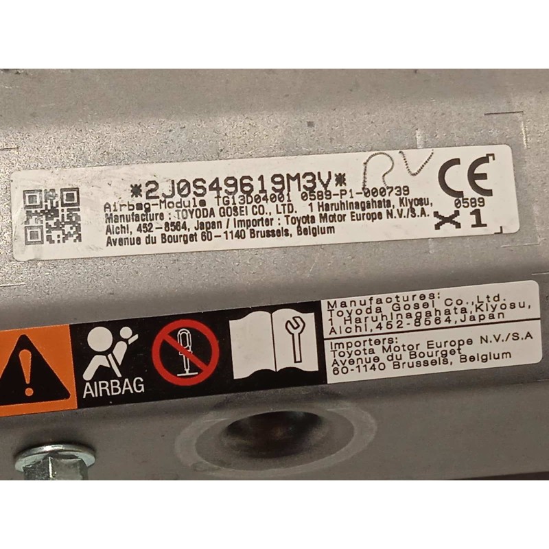 Recambio de airbag delantero izquierdo para toyota c-hr hybrid active referencia OEM IAM TG13D04001  