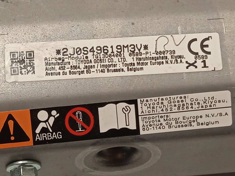 Recambio de airbag delantero izquierdo para toyota c-hr hybrid active referencia OEM IAM TG13D04001  