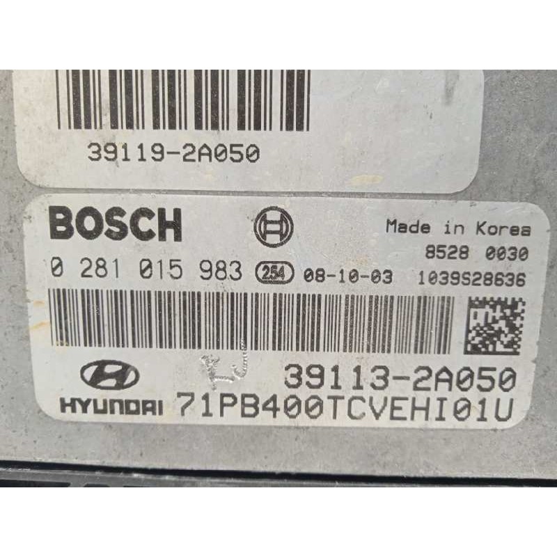 Recambio de centralita motor uce para hyundai i20 style referencia OEM IAM 391132A050  0281015983